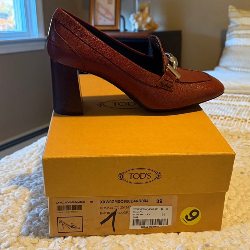 Tod's Deep Red Leather LoaferTOD’S Loafers